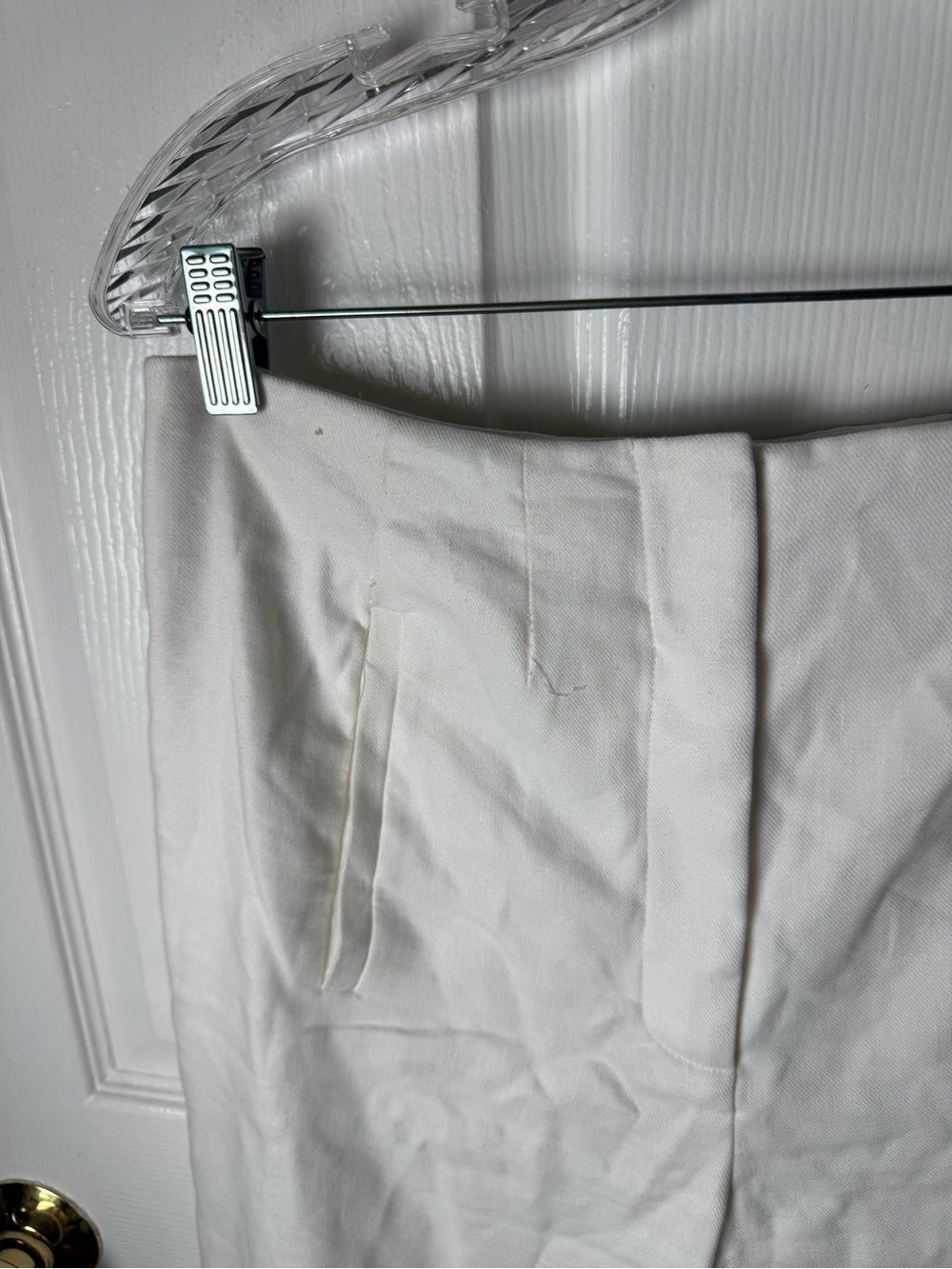Veronica Beard Jude Wide-Leg Pants in White 8 - Picture 5 of 11
